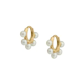 MULTI PEARL DROP EARRING