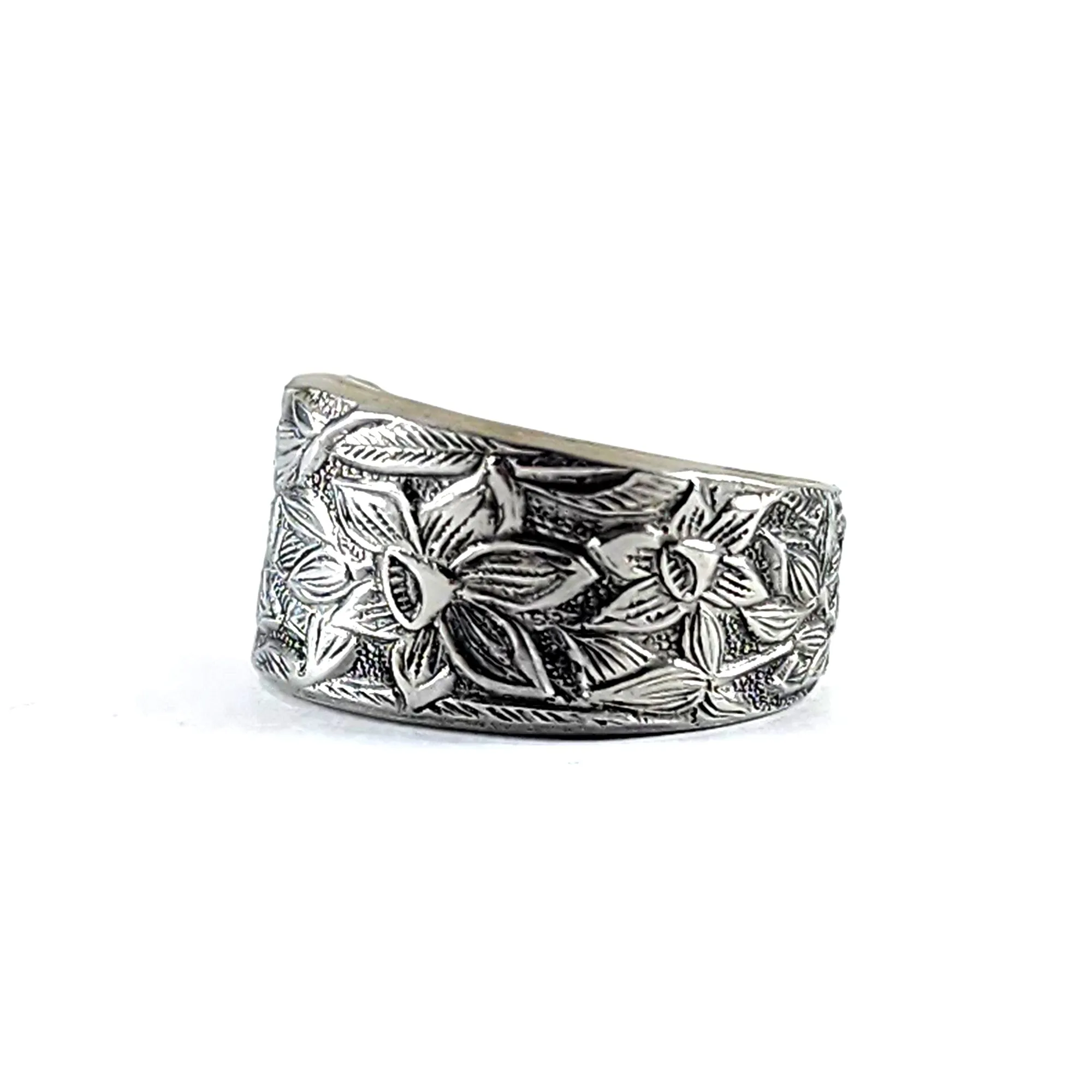 National Narcissus Daffodil Stainless Steel Spoon Ring