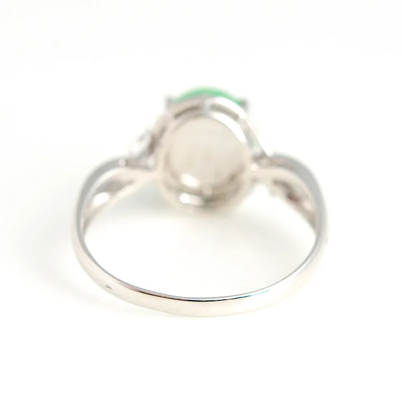 Natural Jade Ring Jadeite Gold Ring RG43