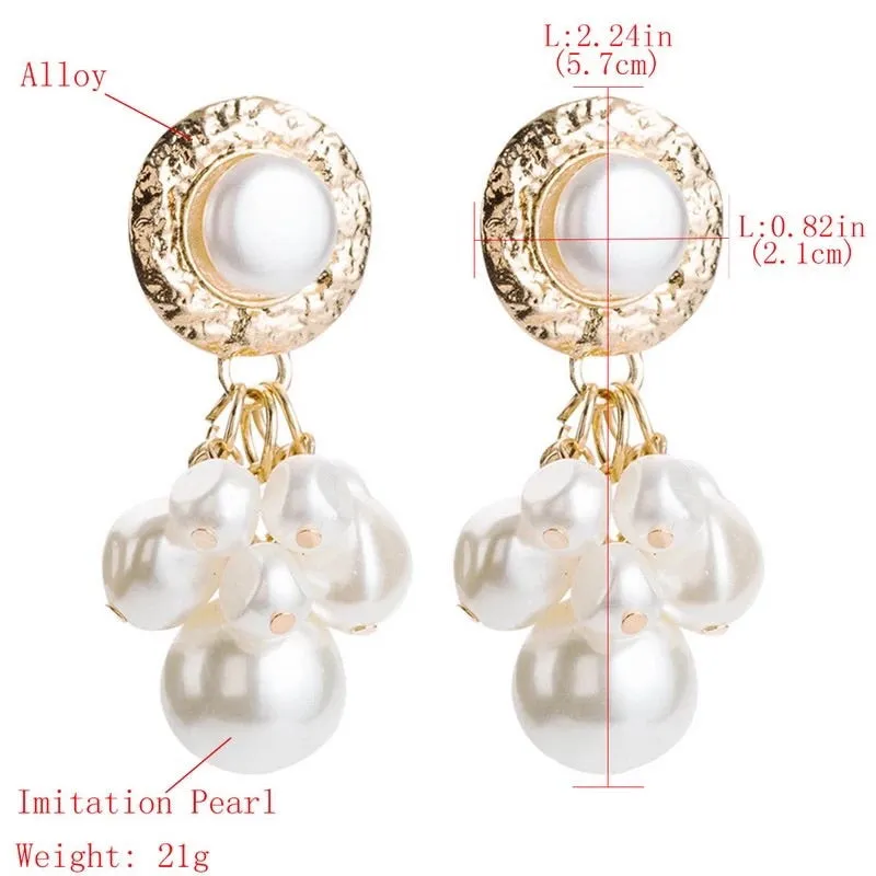 NINA FAUX PEARL EARRINGS