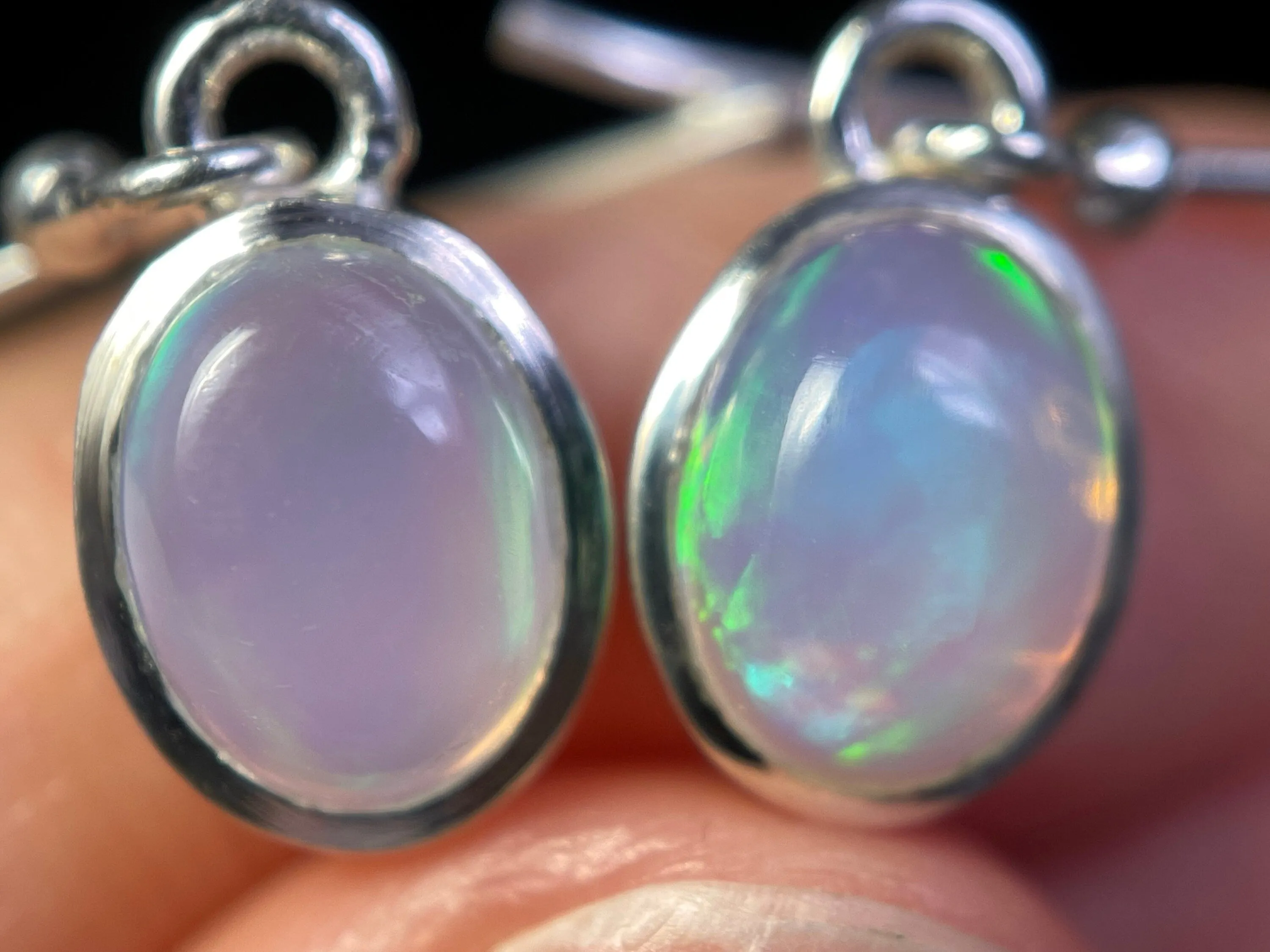 OPAL Earrings - Sterling Silver, Bridal Earrings Opal, Opal Jewelry, Welo Opal, 49124