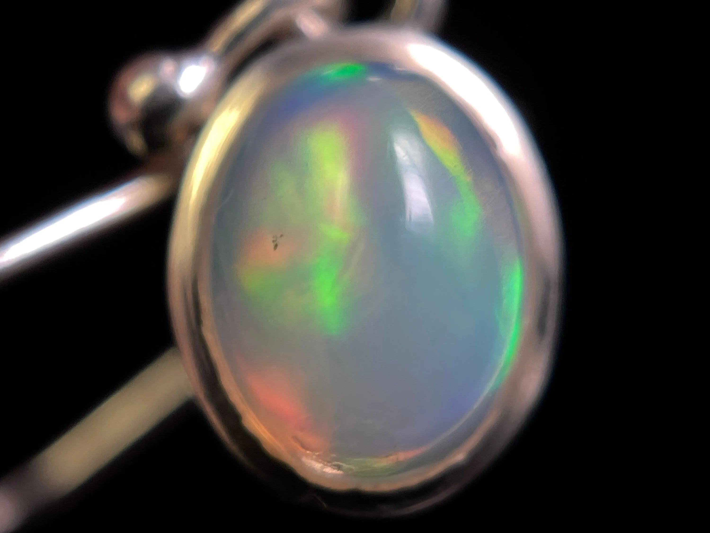 OPAL Earrings - Sterling Silver, Bridal Earrings Opal, Opal Jewelry, Welo Opal, 49126