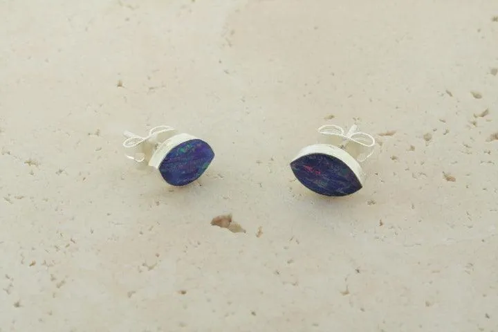 opal stud - seed - grape