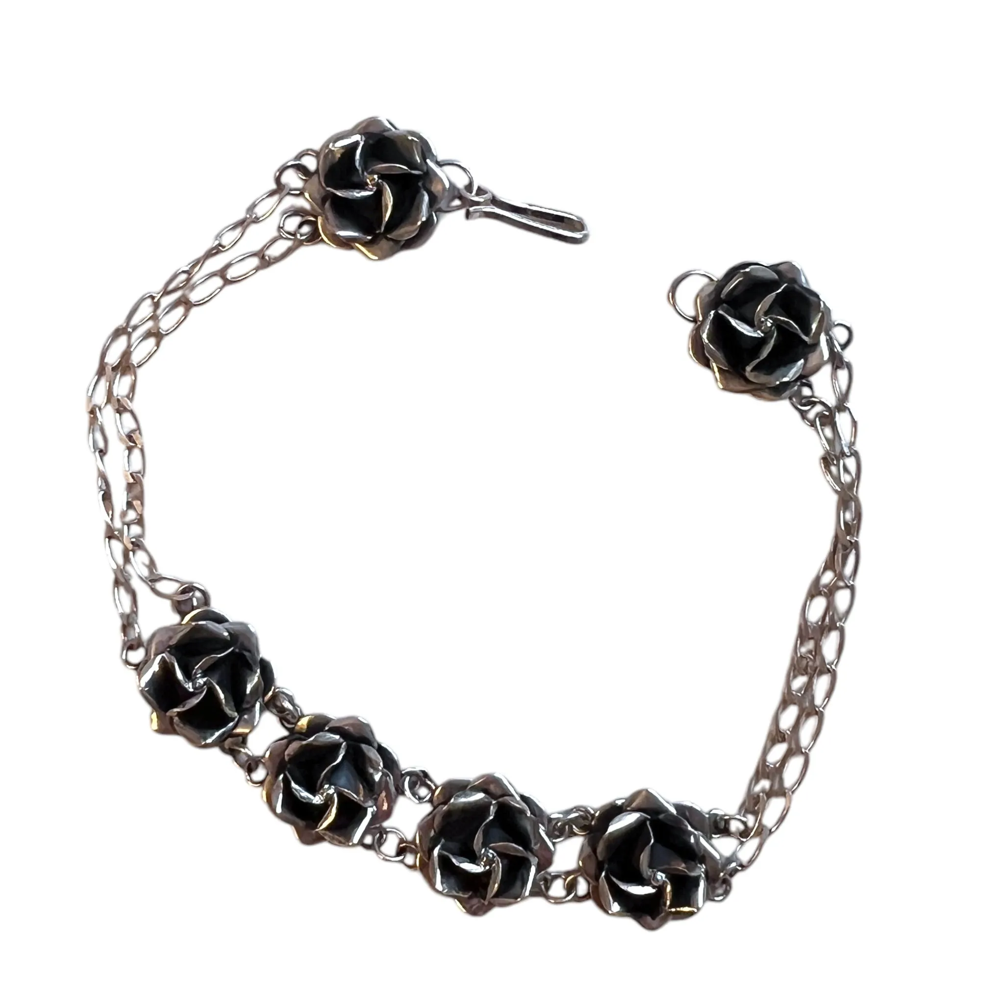 Oxidized Roses Bracelet