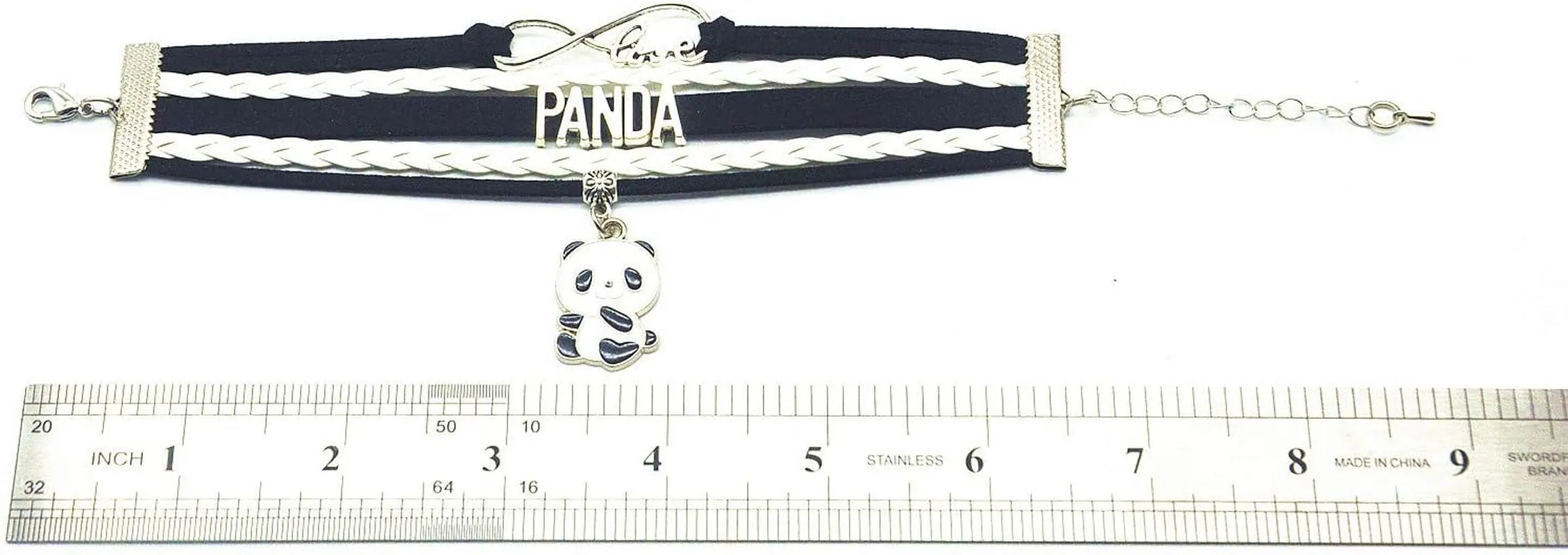 Panda Bracelet: Infinity Love Charm for Adult Panda Fans & Lovers