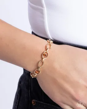 Paparazzi Bracelet ~ Light-Catching Leisure - Brown