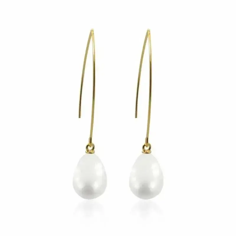 Pearl Earrings: Long Drops