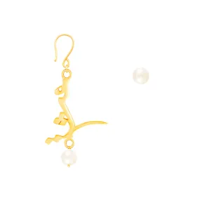 Pearl Love Drop Earrings