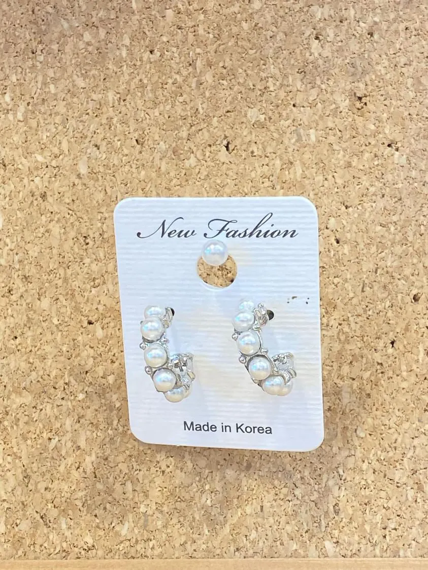 Pearl ring earrings