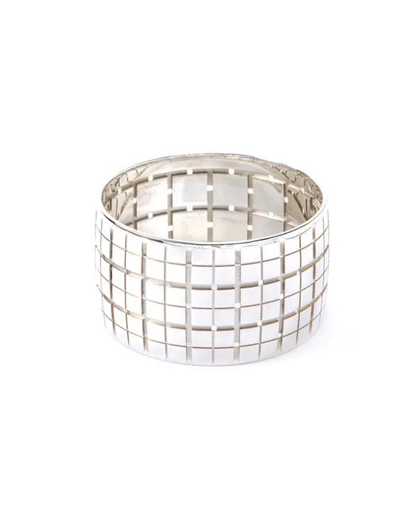 Plaid Bracelet silver