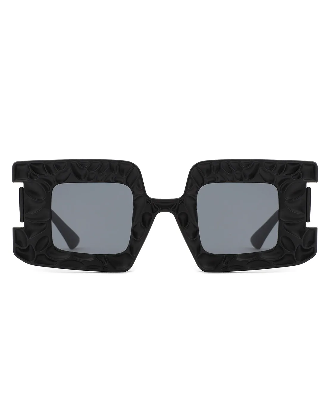 Pledge - Modern Chunky Geometric Square Fashion Sunglasses