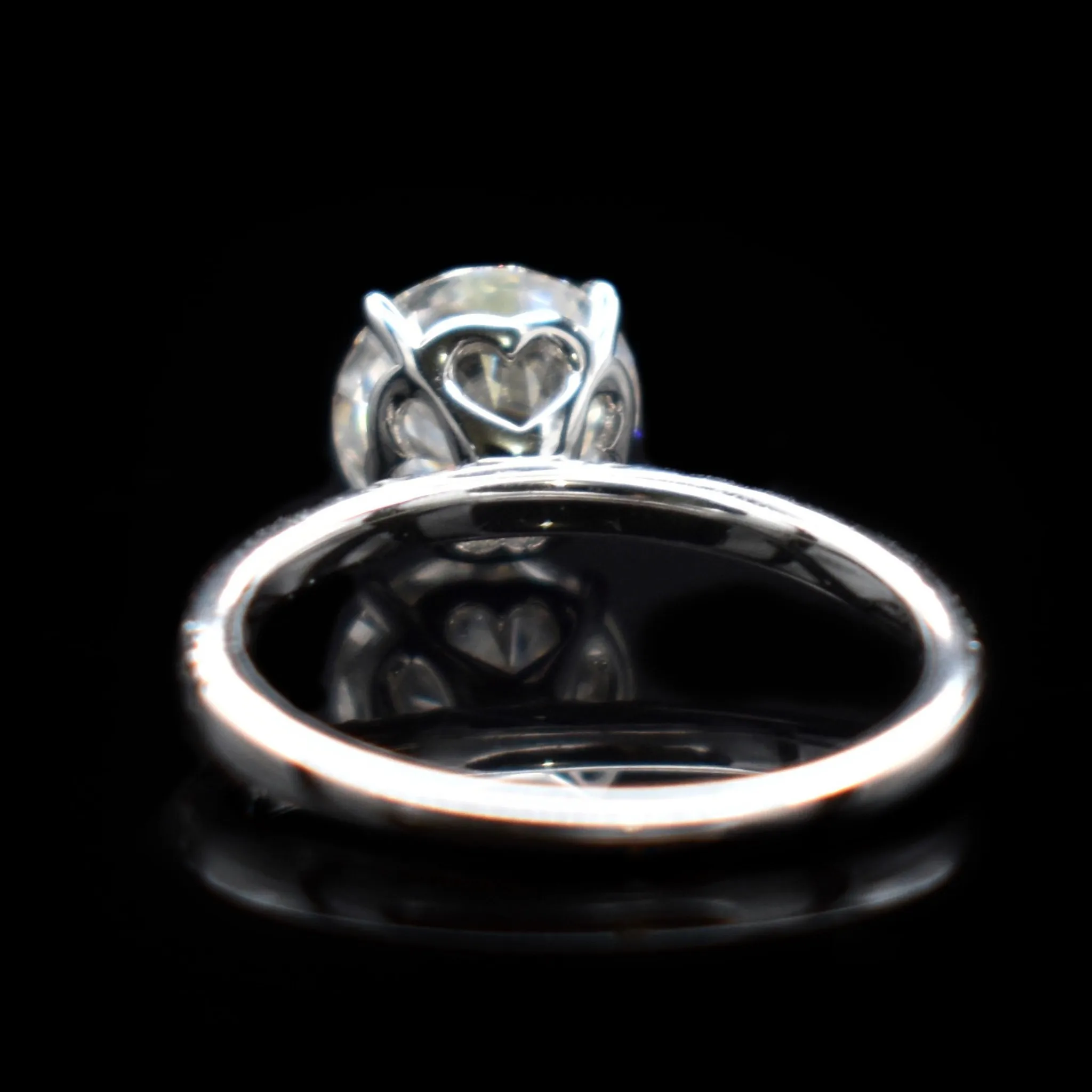 Queen Of Hearts Solitaire Diamond Engagement Ring