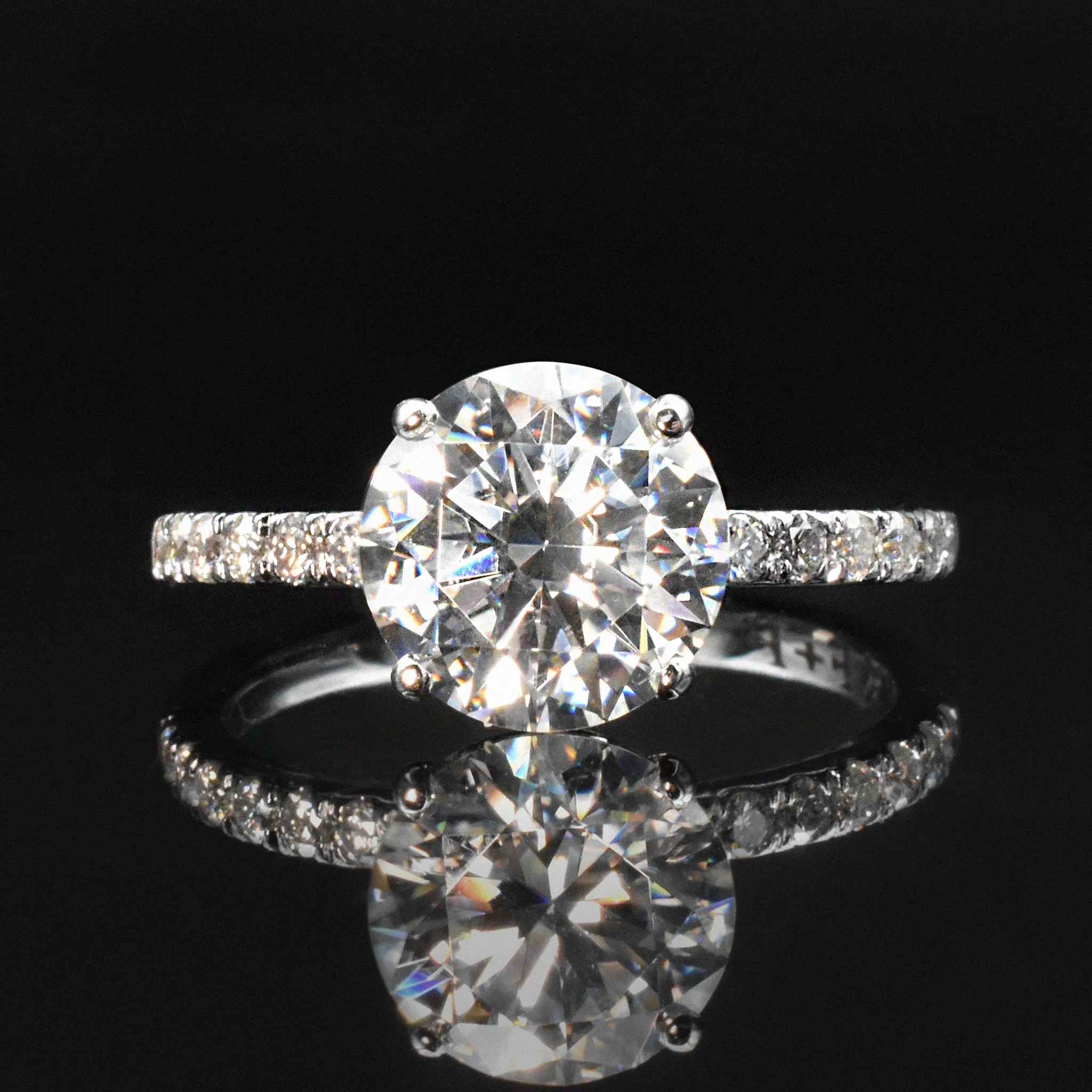 Queen Of Hearts Solitaire Diamond Engagement Ring