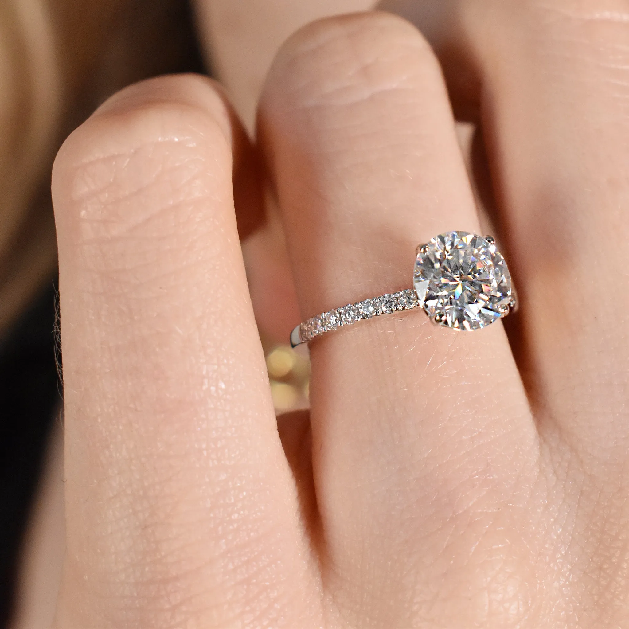 Queen Of Hearts Solitaire Diamond Engagement Ring