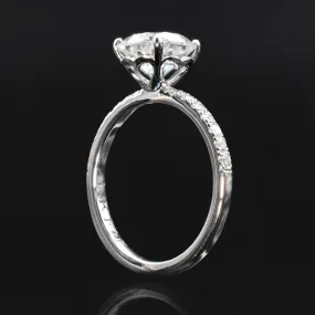 Queen Of Hearts Solitaire Diamond Engagement Ring