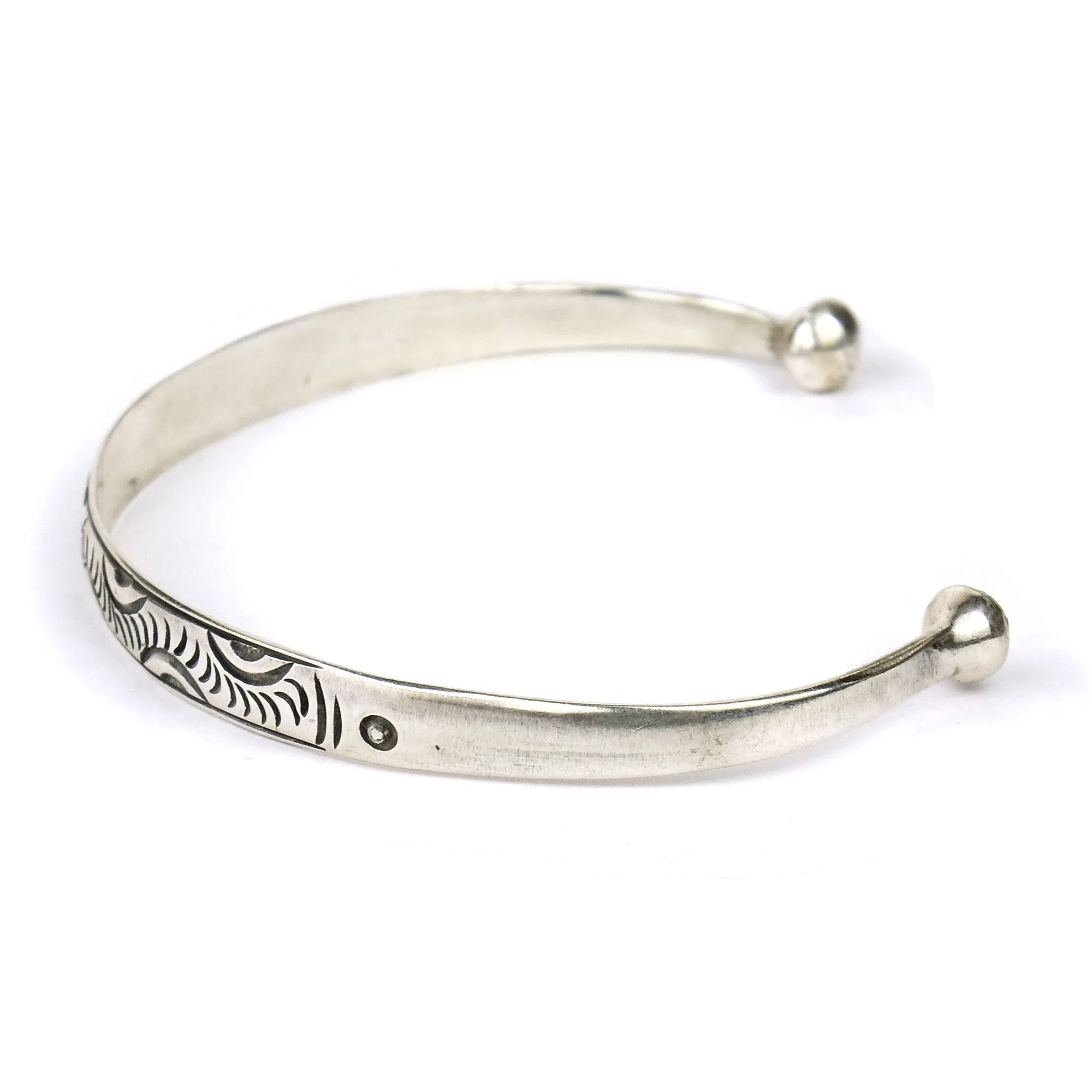 "Jumping Eye" Sterling Silver Cuff Bracelet