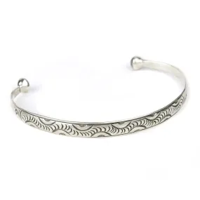 "Jumping Eye" Sterling Silver Cuff Bracelet