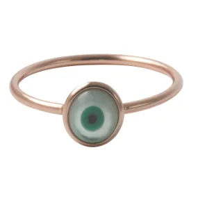 "Peepr" Rosy Blue Eye Ring