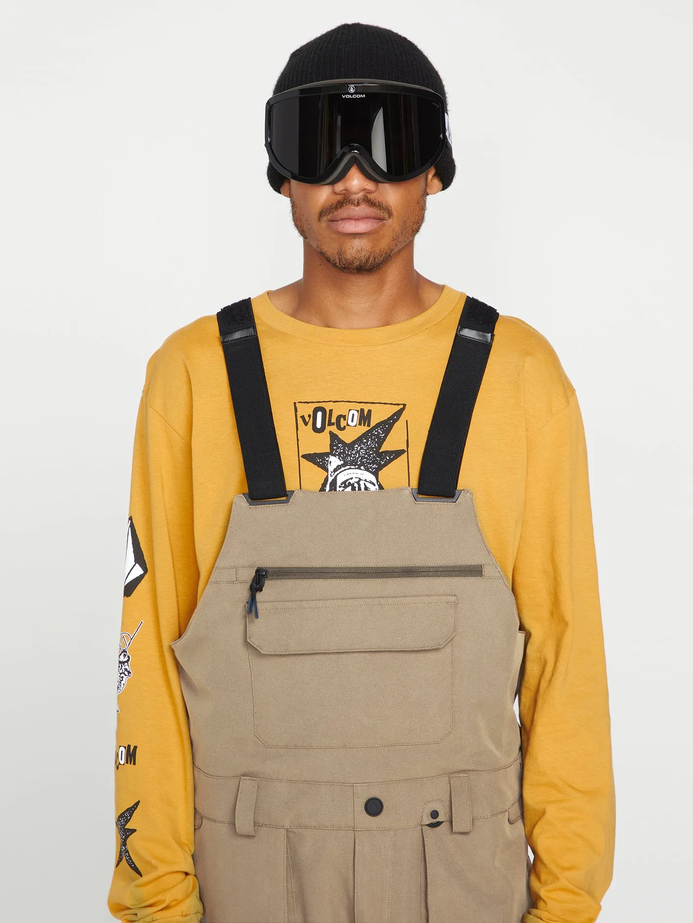 Roan Bib Overall - Dark Khaki