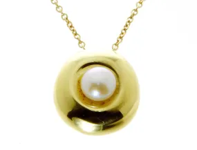 Robert Lee Morris 18kt Gold & Pearl Pendant