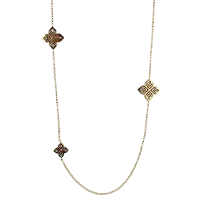 Roberto Coin 18k Yellow Gold Arabesque Station Necklace