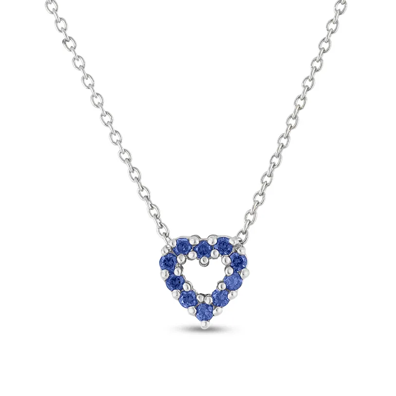 Roberto Coin Tiny Treasures Reversible Diamond & Gemstone Heart Necklace