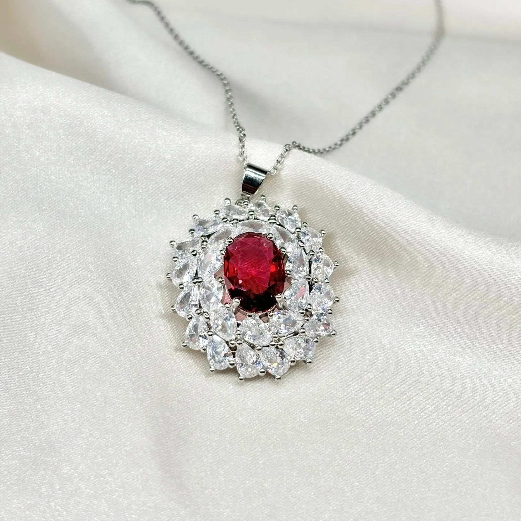 Ruby Silverlight Necklace