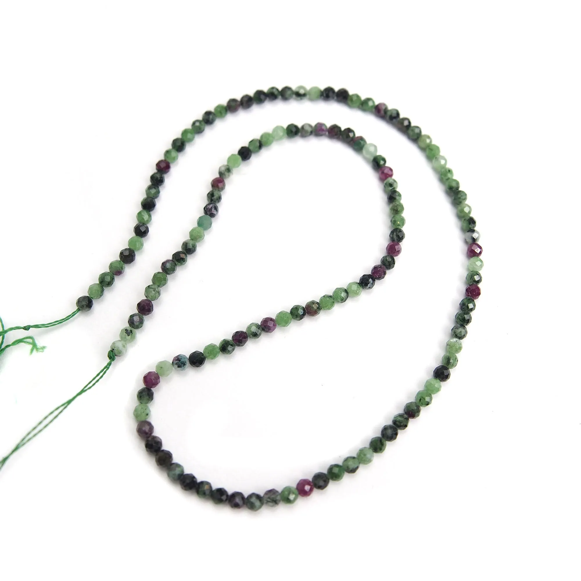 Ruby Zoisite 3mm Faceted Rounds