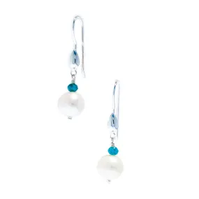 Sea Dreams Pearl Earrings Apatite