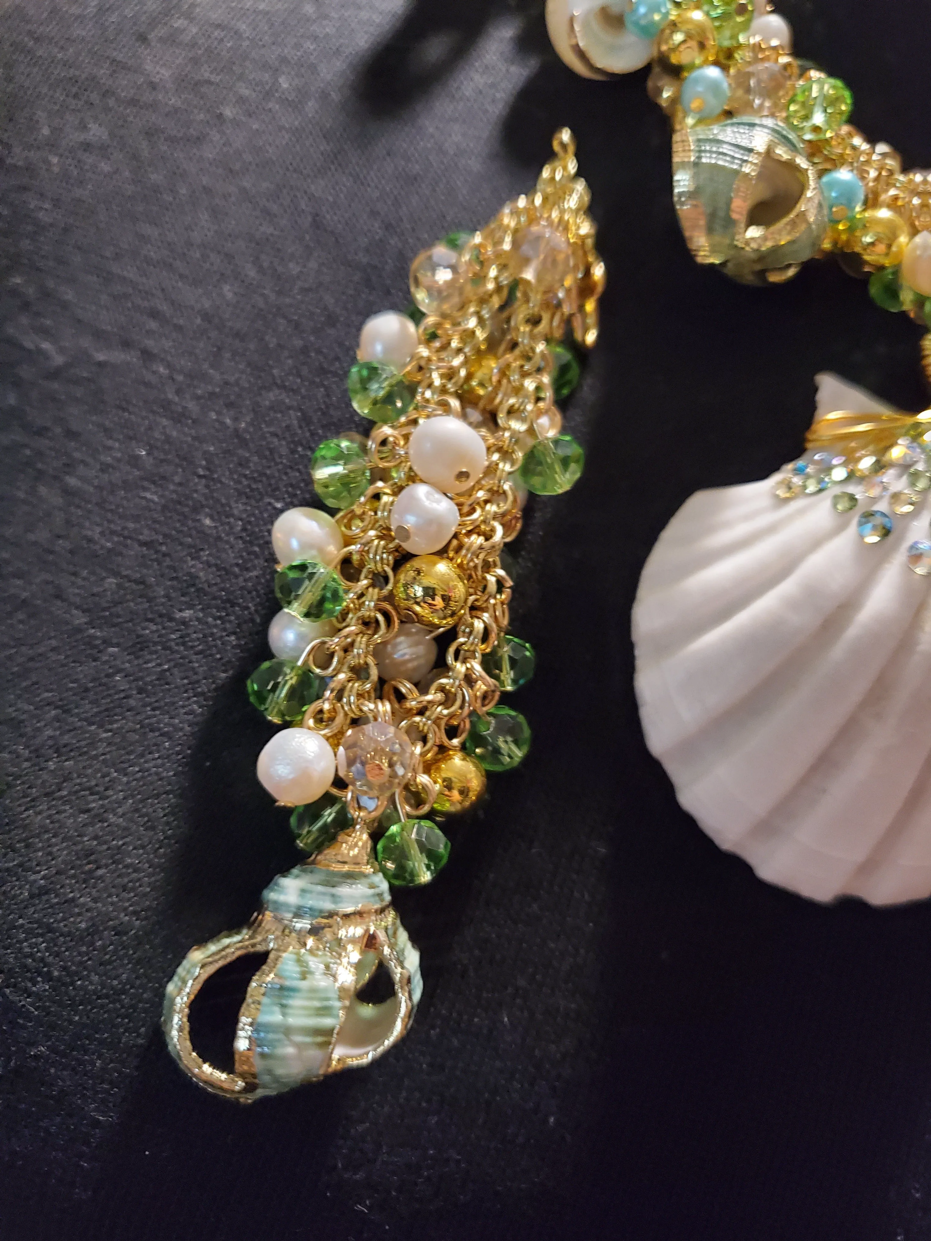 Sea shell necklace set.