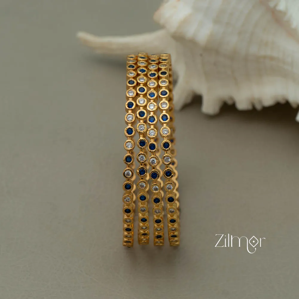 SG100981 - Gold Plated stone bangle