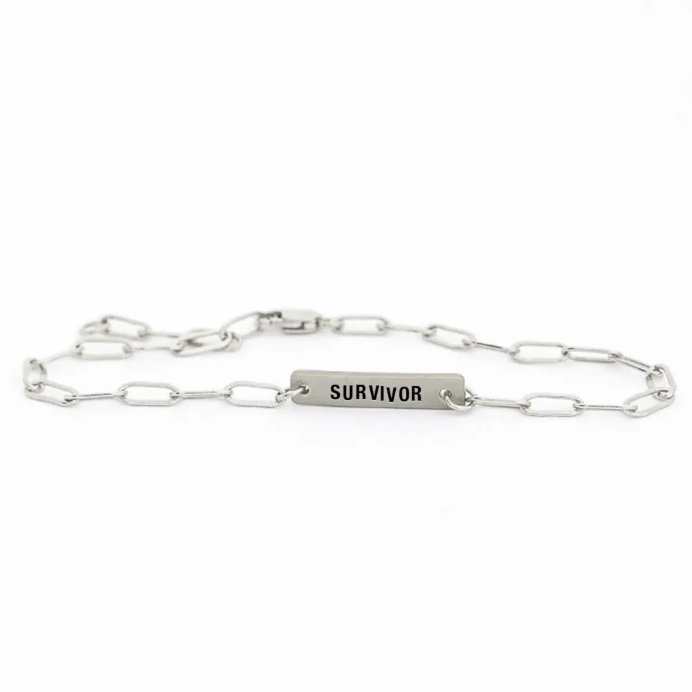 Silver Intention Bracelet: SURVIVOR