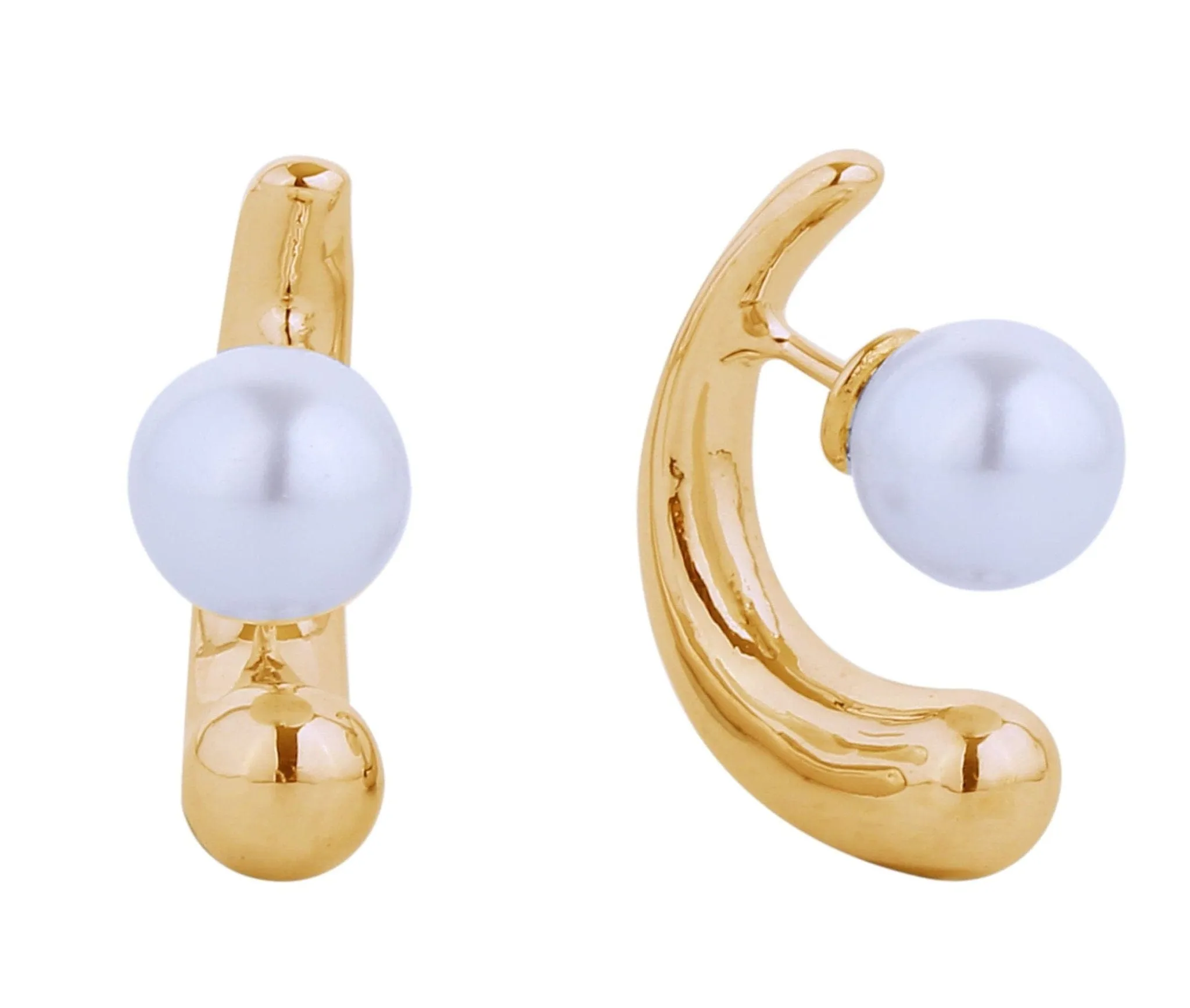 SJE310542 14K Dipped Pearl Post Earrings