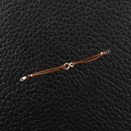 Spaghetti Strap Bracelet with Small Infinity Link