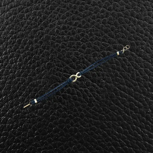 Spaghetti Strap Bracelet with Small Infinity Link