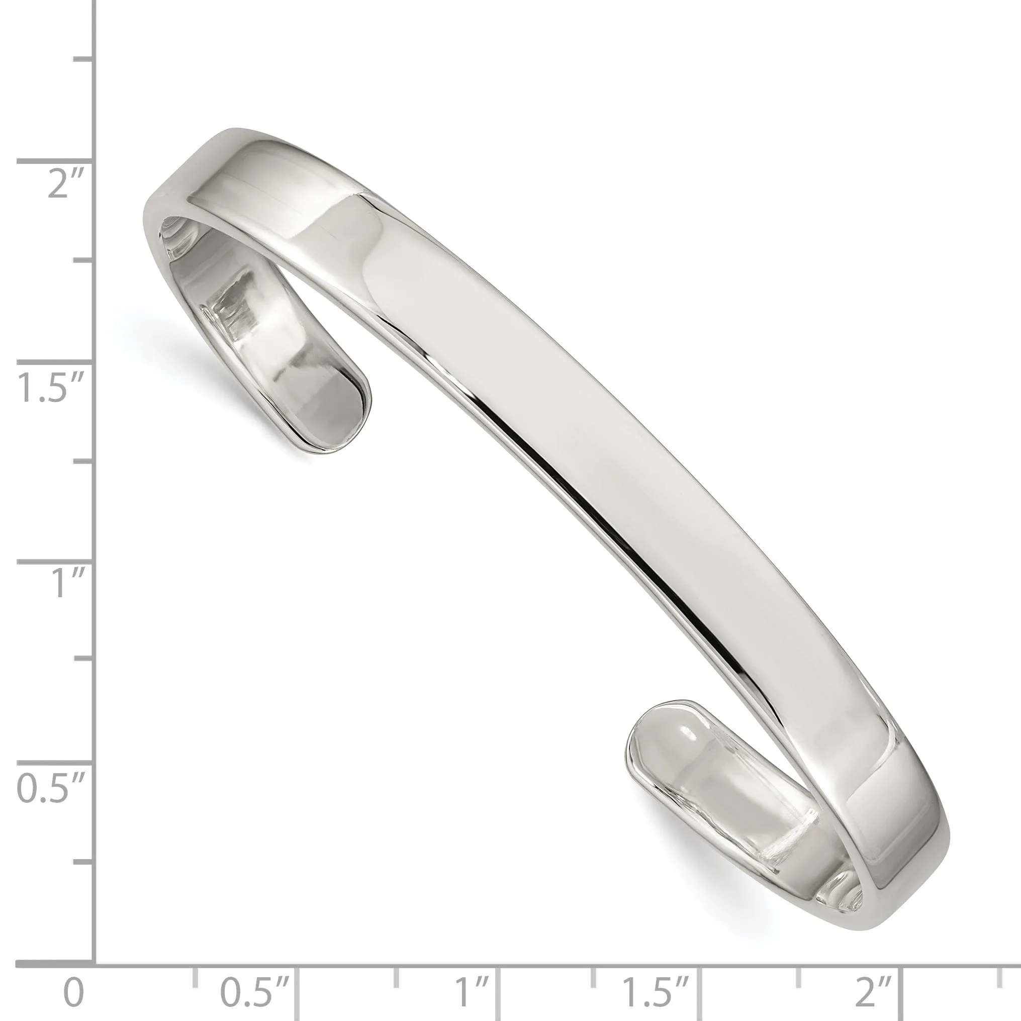 Sterling Silver Classic Cuff Bangle