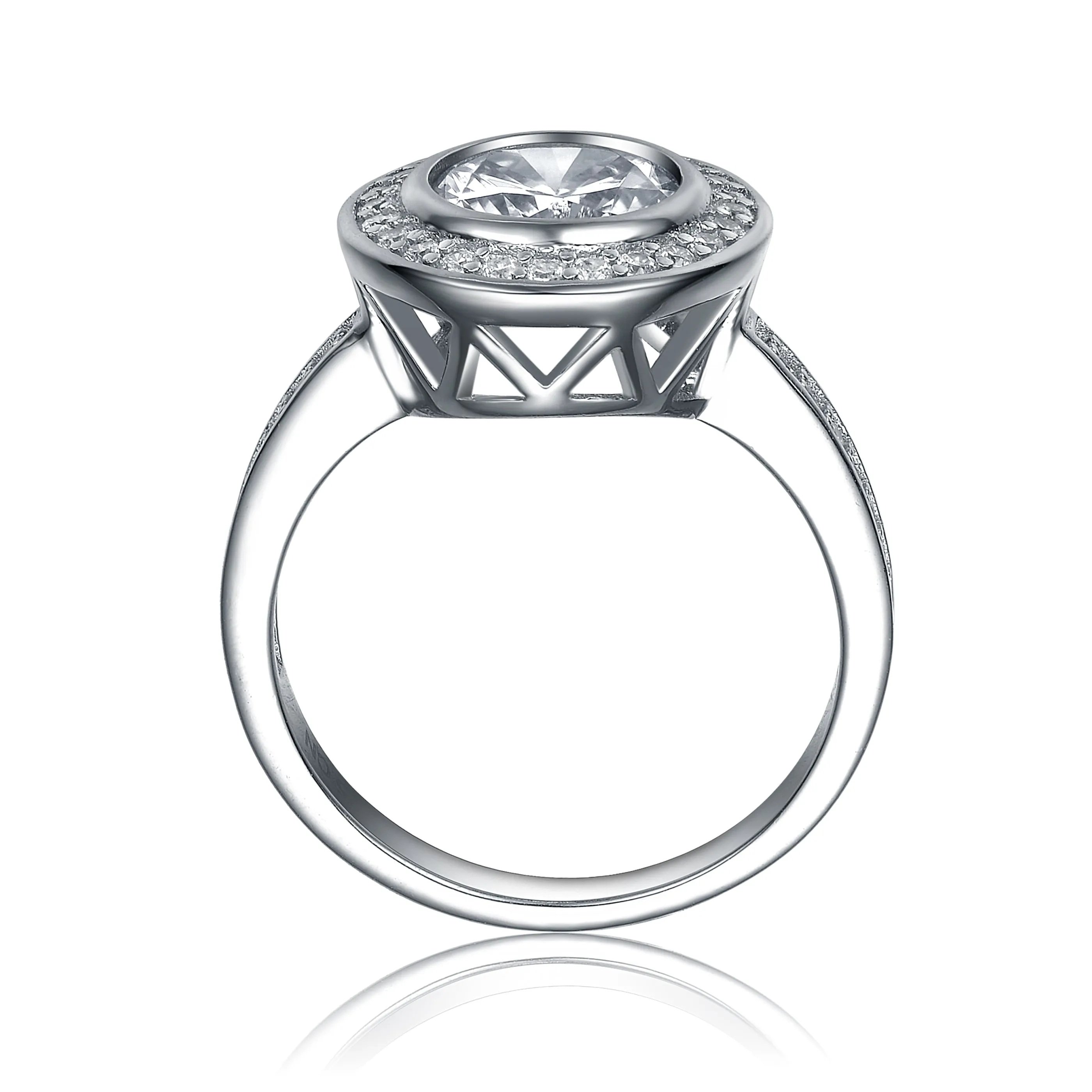 Sterling Silver Cubic Zirconia Jewel Ring Collection