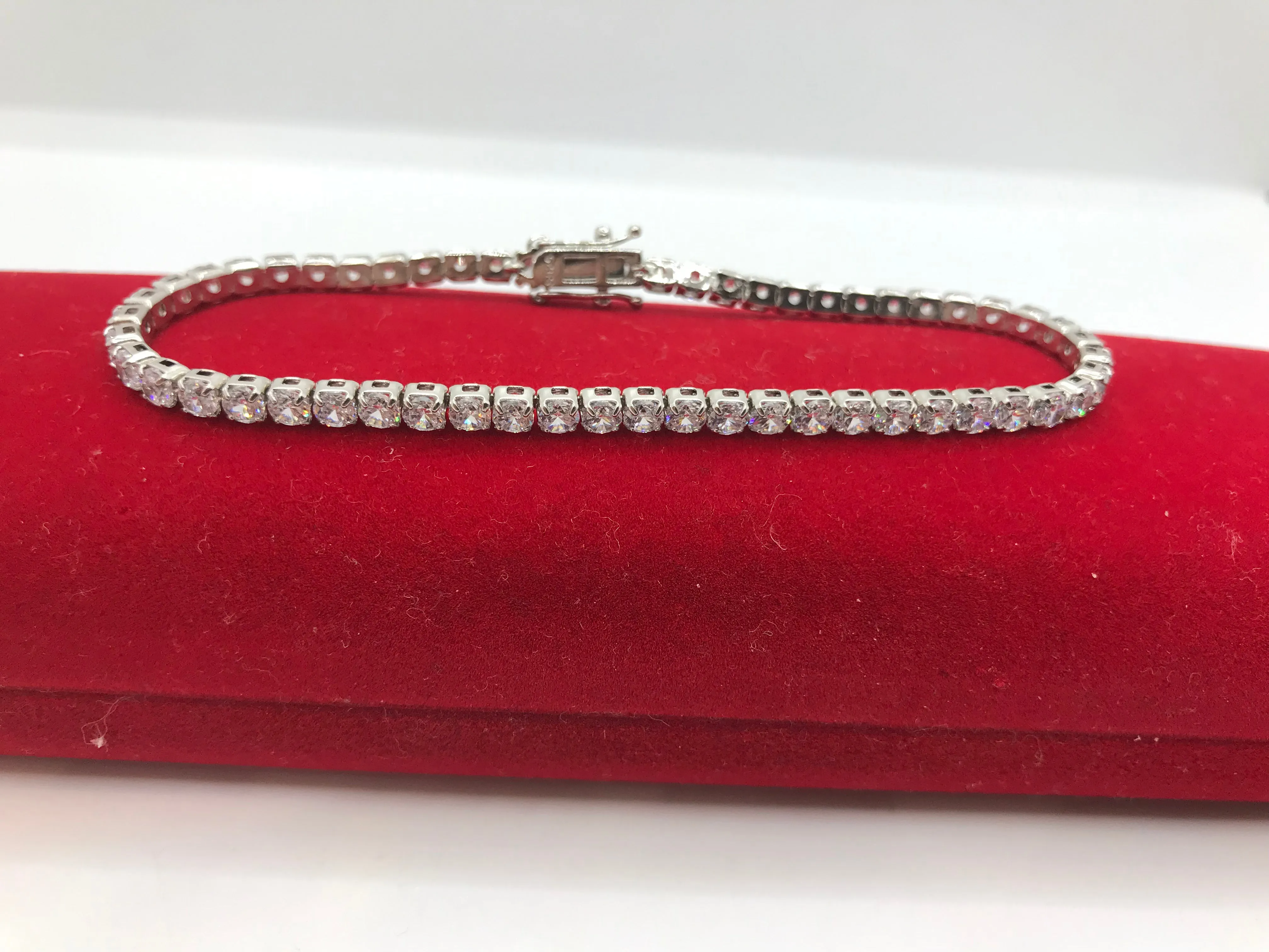 Sterling silver tennis bracelets