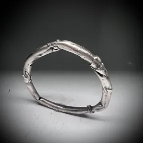 Sterling Silver Thick Bangle