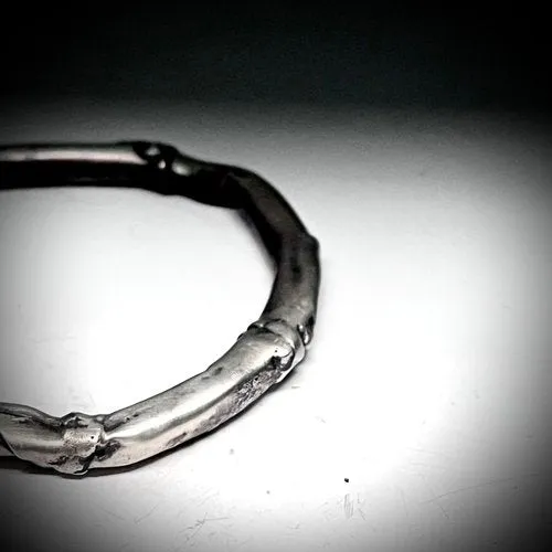 Sterling Silver Thick Bangle