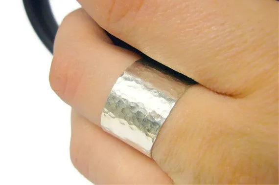 Sterling Silver Wide Silver Band Ring