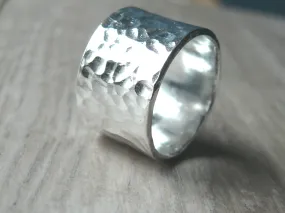 Sterling Silver Wide Silver Band Ring