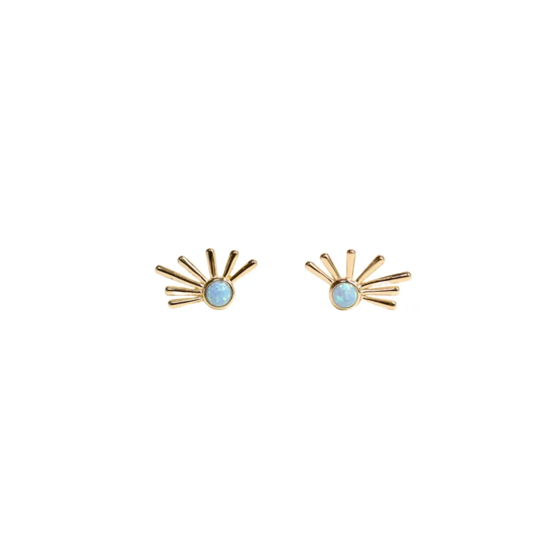 Sun Ray Opal Studs