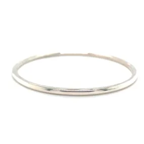 Tadgh Óg Sterling Silver Round Wire Bangle