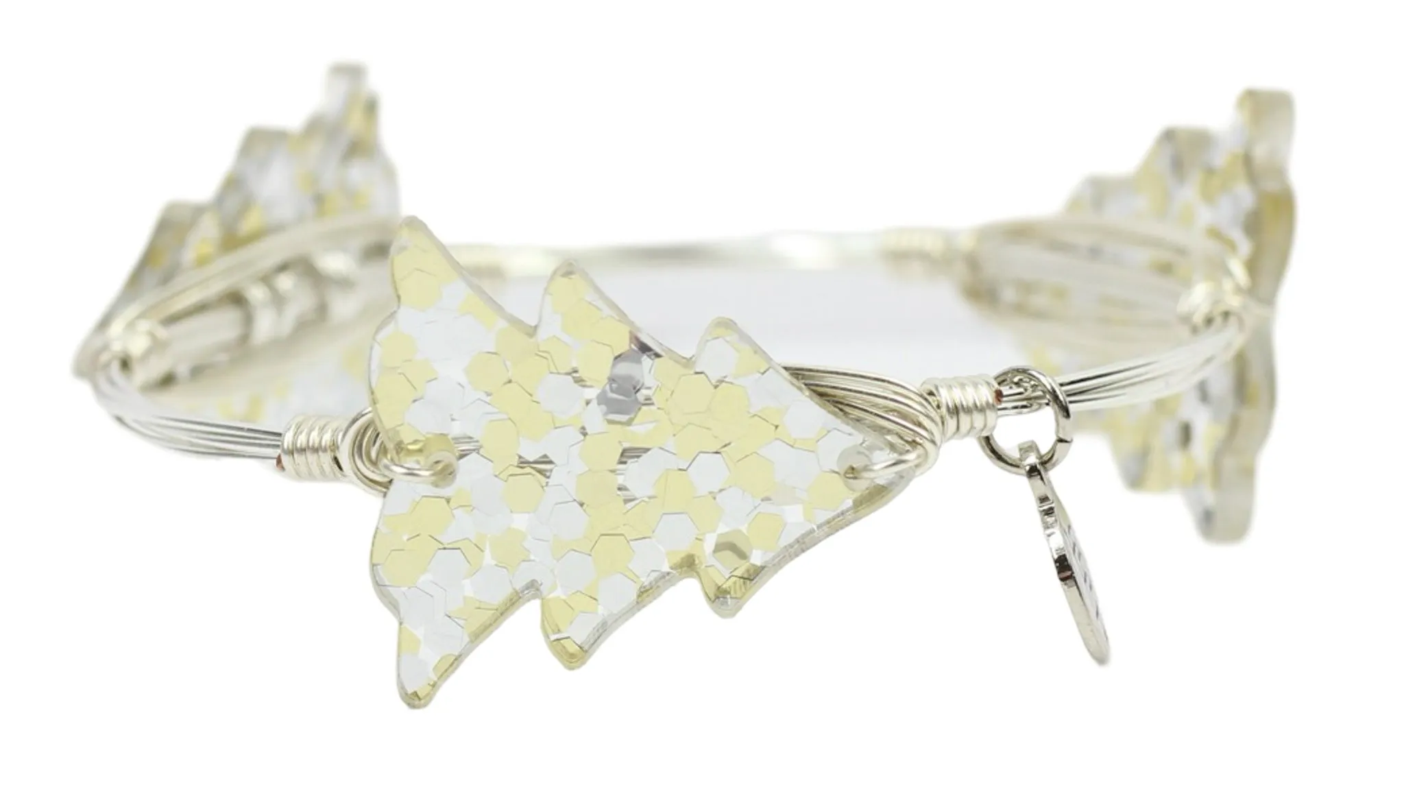 The Metallic Confetti Tree Bangle Bracelet