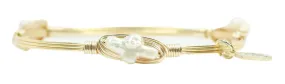 The Pearl Cross Bangle Bracelet