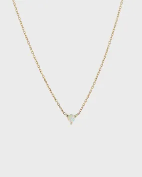 The Petite Opal Birthstone Necklace