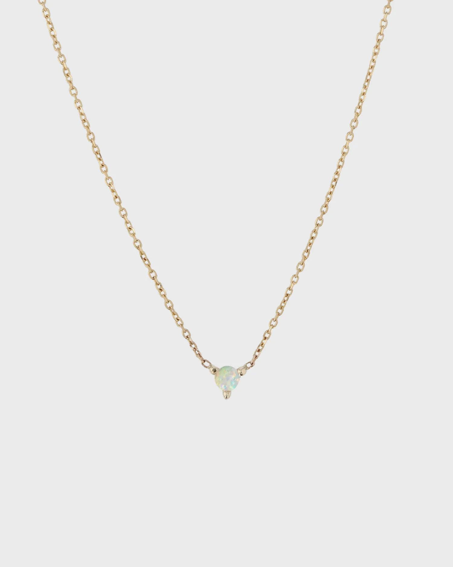 The Petite Opal Birthstone Necklace