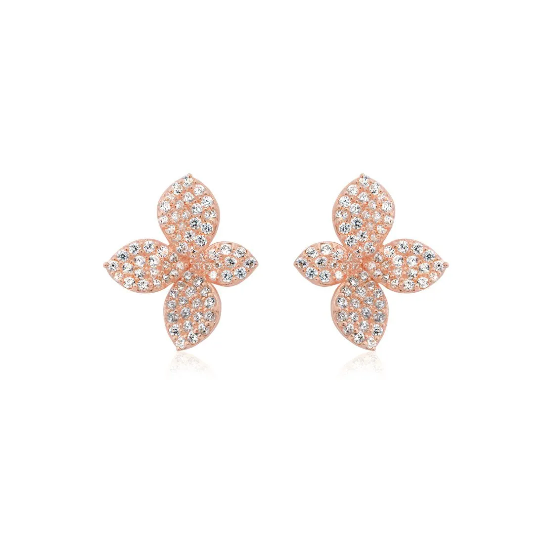 THIALH - Classic - Bloom 18K Rose Gold plated Earrings