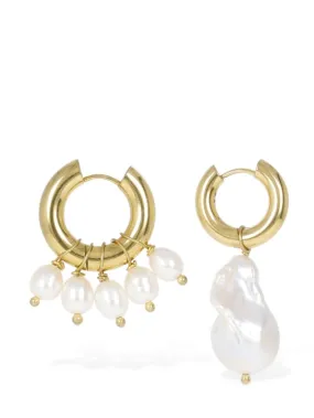 Timeless Pearly   Mismatched pearl earrings 